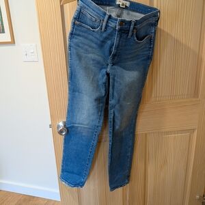 Madewell Women's Cropped Blue Jeans